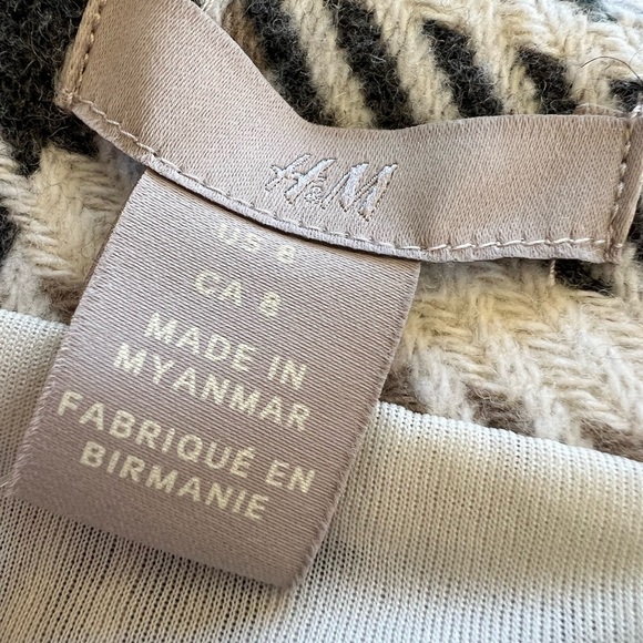 H&M 8 Preppy Plaid Wool Blend Mini Skirt Schoolgirl Clueless Costume - Picture 6 of 8